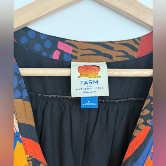 FARM Rio x Anthropologie floral button front maxi dress. Size M - Picture 11 of 12